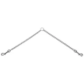 Повідець-спарка Flamingo Twin Chain для собак, метал, 2.5 мм, 2×30 см