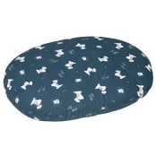 Лежак-подушка Flamingo Cushion Scott для собак, с водостойкой поверхностью и ZIP замком, с рисунком, 50 см