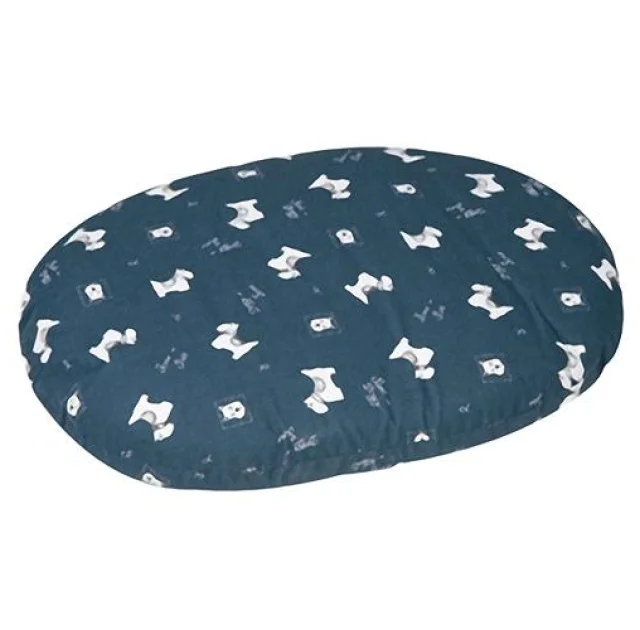 Лежак-подушка Flamingo Cushion Scott для собак, с водостойкой поверхностью и ZIP замком, с рисунком, 90 см