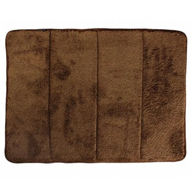 Лежак Flamingo Pet Mat Nero для собак, плюш, коричневый, 120×76 см