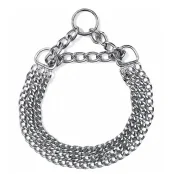 Нашийник Flamingo Collar 3-Fold трьохрядовий, ланцюжок для собак, метал, 60 см, 2.5 мм