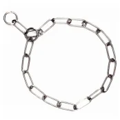 Нашийник Flamingo Long Link Chain ланцюжок для собак, довге ланка, метал, 66 см, 4 мм