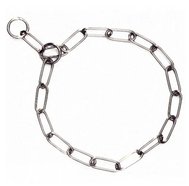 Ошейник Flamingo Long Link Chain цепочка для собак, длинное звено, металл, 66 см, 4 мм