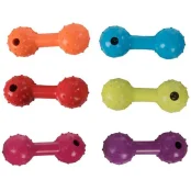 Игрушка Flamingo Dumbbell With Bell для собак, гантель с колокольчиком, резина, 12 см