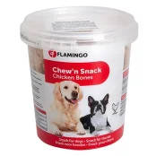 Лакомство Flamingo Bones Chicken для собак, мини косточки с курицей, 500 г