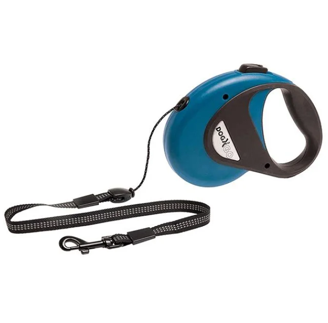 Поводок-рулетка Flamingo Dogx2Go Cord для собак до 12 кг, красный, размер S, 8 м