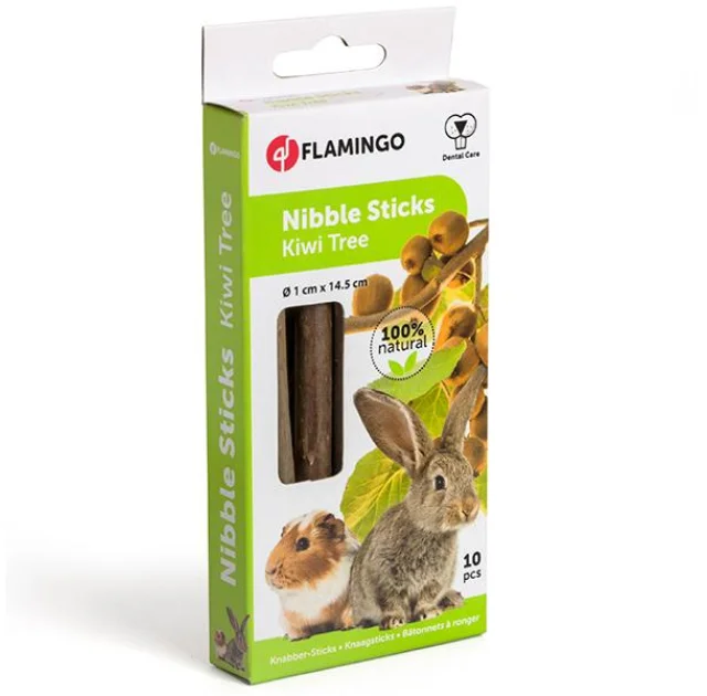 Палочки Flamingo Kiwi Wood для грызунов для гигиены зубов, древесина киви, 40 г