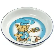 Миска Flamingo Cat&Fish для собак и кошек, керамика, 200 мл
