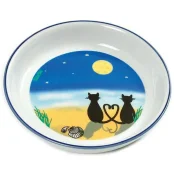 Миска Flamingo Cat&Moon для собак и кошек, керамика, 200 мл