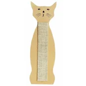 Когтеточка Flamingo Scratching Sisal Cat Shape настенная для кошек, сизаль, 59×21 см