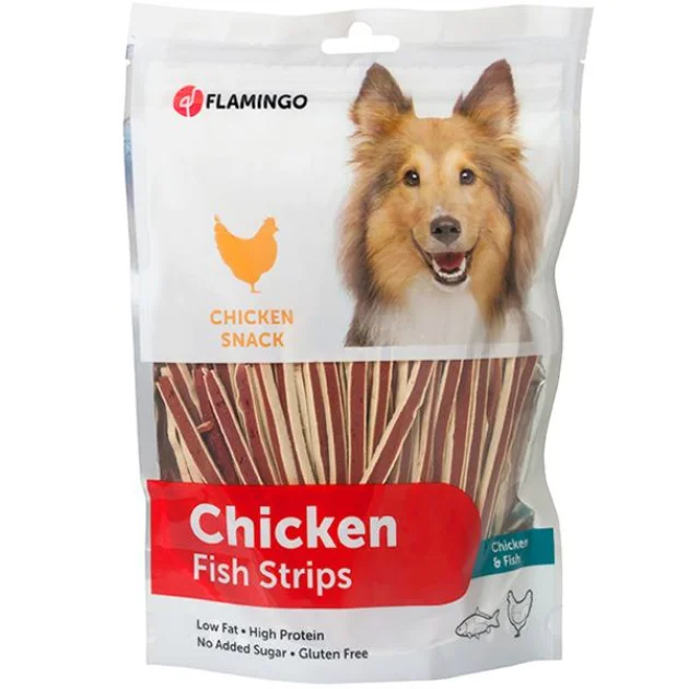 Лакомство Flamingo Chickеn Snack Sandwich для собак, 400 г