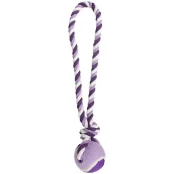 Игрушка Flamingo Cotton Rope With Tennis Ball мяч на канате, для собак, L, 9.5х9.5х50 см