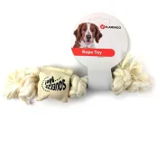 Іграшка Flamingo Cotton Rope Squeaker канат з пищалки, для собак, L