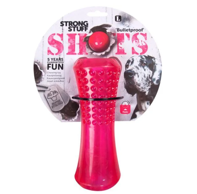 Игрушка Flamingo Shots Stick суперпрочная, для собак, резина, плавающая, 8х8х20 см