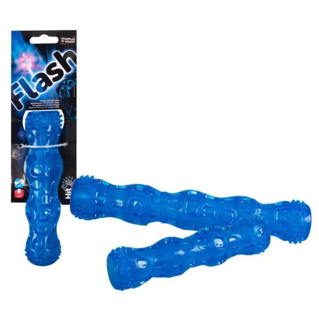 Игрушка Flamingo Stick+LED с LED подсветкой, для собак, резина, 28 см