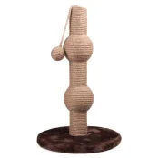 Когтеточка Flamingo Curvy Scratching столбик, драпак, для котов, 30×30×49 см