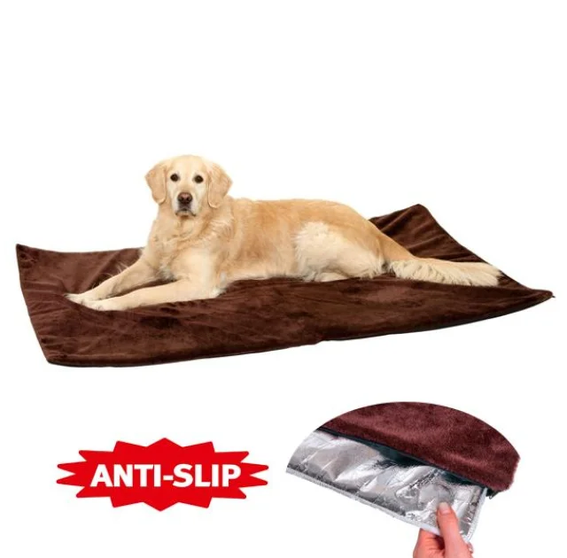 Термоподстилка Flamingo Thermo dog blanket для собак, коричневый, 70×50 см