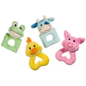 Іграшка Flamingo Puppy Toy кільце, для цуценят і собак малих порід, плюш, 12-14х9-11 см