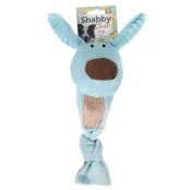 Игрушка Flamingo Shabby Chic Dog для собак, с мячом и пищалкой, 40х10 см