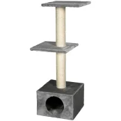Когтеточка Flamingo Scr Pole Seesaw Br-Bei игровой комплекс, серый, 47×35×103 см