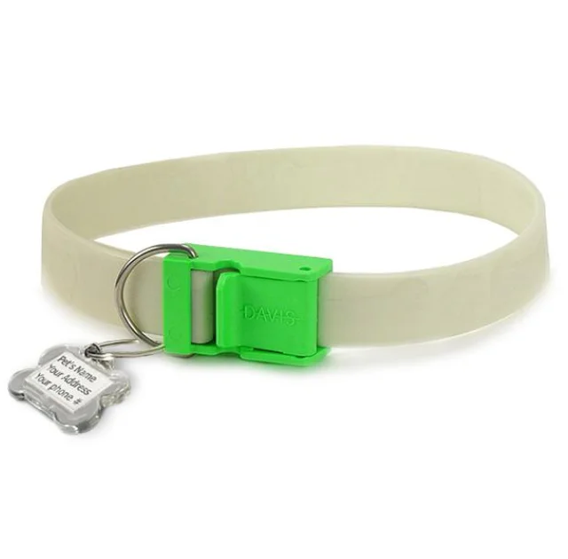 Нашийник Davis FurEver Brite Safety Collar для собак, що світиться, розмір S, 48×1.9 см