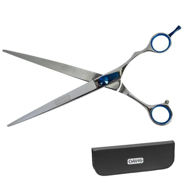 Ножницы Davis Extreme Edge Blue Straight прямые, для стрижки собак, 8,5", 21,6 см