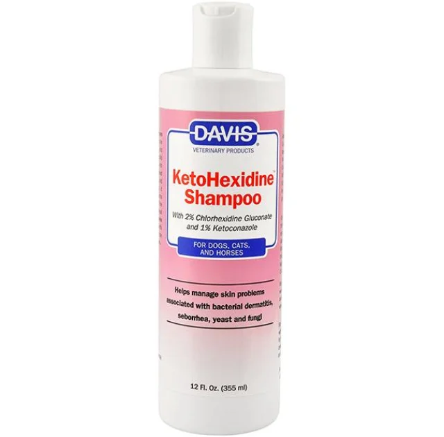 Шампунь Davis KetoHexidine Shampoo для собак і котів із захворюваннями шкіри, 355 мл
