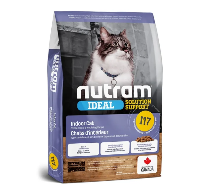 Сухой корм I17 Nutram Ideal Solution Support Indoor Cat для кошек домашнего содержания, холистик, 1.13 кг