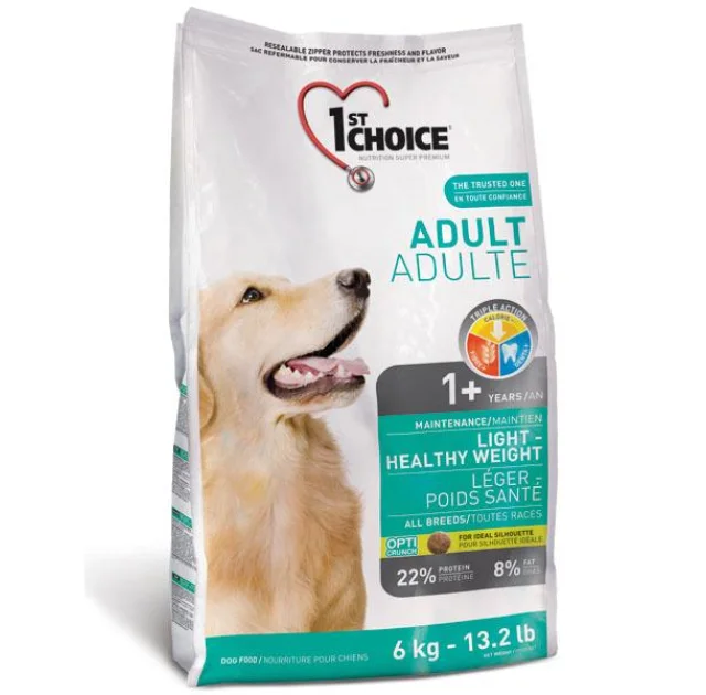 Сухой корм 1st Choice Adult Light Healthy Weight для собак всех пород с избыточным весом от 1 года, 12 кг