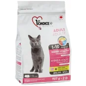 Сухой корм 1st Choice Adult Indoor Vitality Chicken для кошек от 1 до 10 лет, с курицей, 907 г