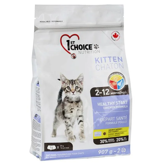 Сухой корм 1st Choice Kitten Healthy Start для котят от 2-х до 12-ти месяцев, 10 кг