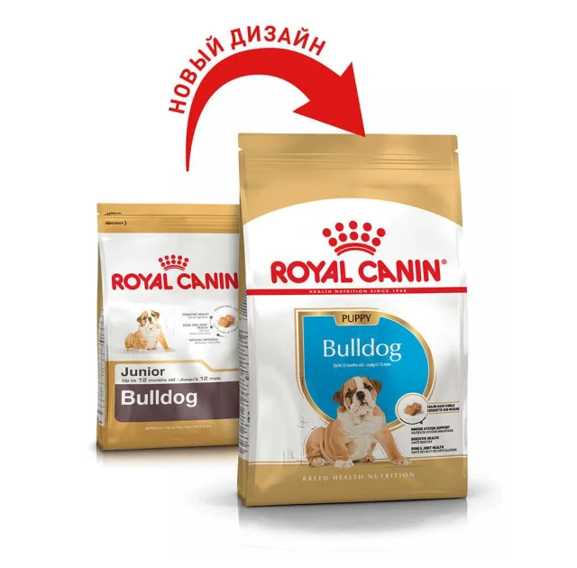 Сухой корм Royal Canin Bulldog Puppy для щенка бульдога до 12 месяцев, 12 кг