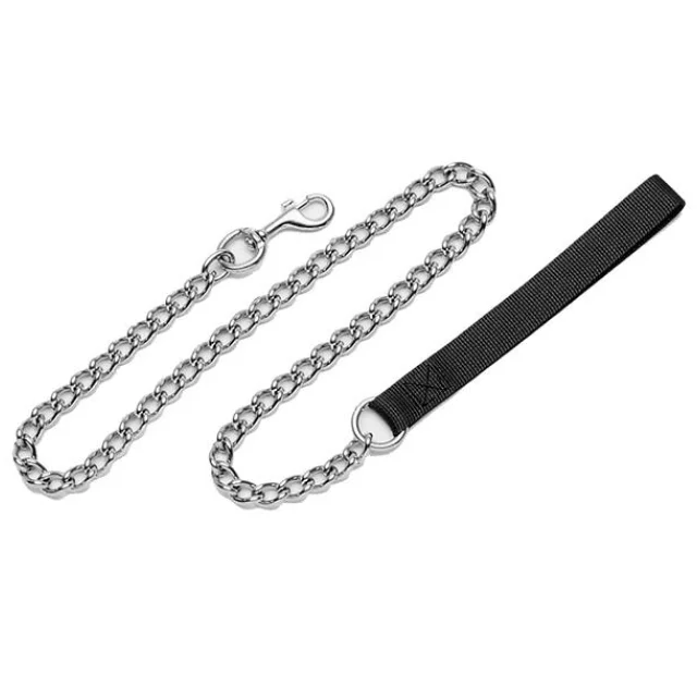 Поводок-цепочка Coastal Titan Chain Dog Leash для собак, черный, 6 мм×1.2 м