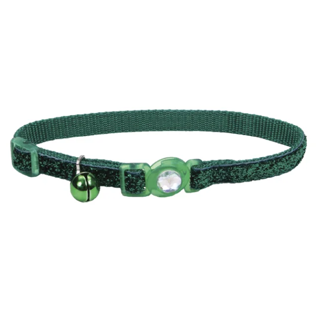 Безопасный ошейник Coastal Fashion Safe Cat для кошек, зеленый, 1×30 см