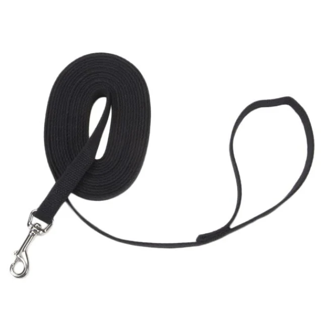 Повідець Coastal Cotton Web Training Leash для собак, котон, чорний, 1×6 м