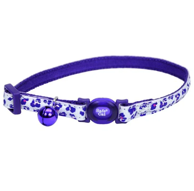 Безопасный ошейник Coastal Fashion Safe Cat Collar для кошек, светоотражающий, фиолетовый, 1×20-30 см