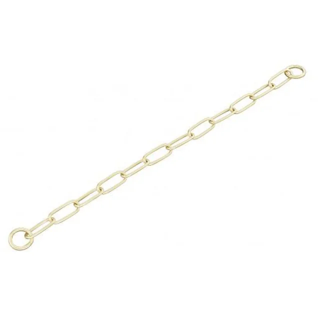 Ошейник с широким звеном Sprenger Extra Long Link для собак, 4 мм, полированная латунь, 59 см