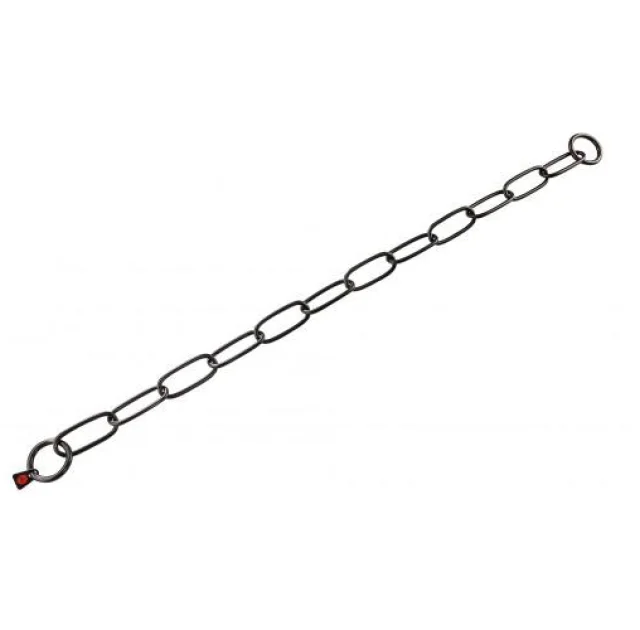 Ошейник Sprenger Extra Long Link для собак, с широким звеном, черная сталь, 4 мм, 72 см