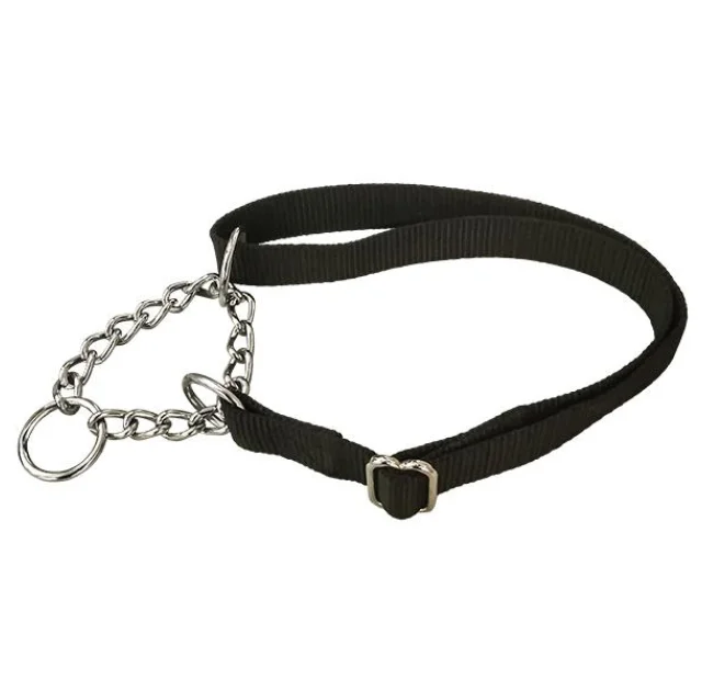 Нейлоновый ошейник-удавка Pet Pro для собак, регулируемый, черный, 35-50 см×20 мм