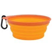 Складна миска Remington Collapsible Travel Bowl для собак і котів, з карабіном, силікон, 600 мл