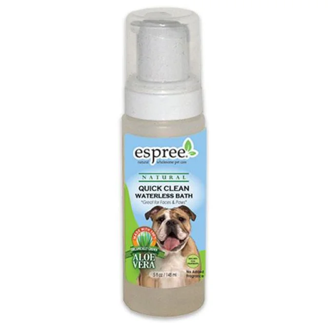 Пена Espree Quick Clean Waterless Bath для ухода за чувствительной лицевой областью и лапами собак, 148 мл