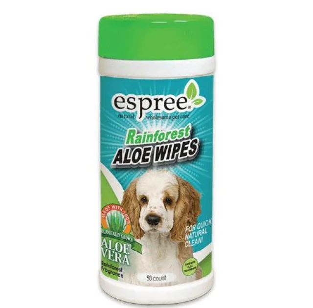 Салфетки Espree Rainforest Odor Neutralizing Wipes c ароматом тропического леса для собак, 50 шт