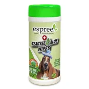 Серветки Espree Tea Tree & Aloe Wipes загоєння ран, 50 шт
