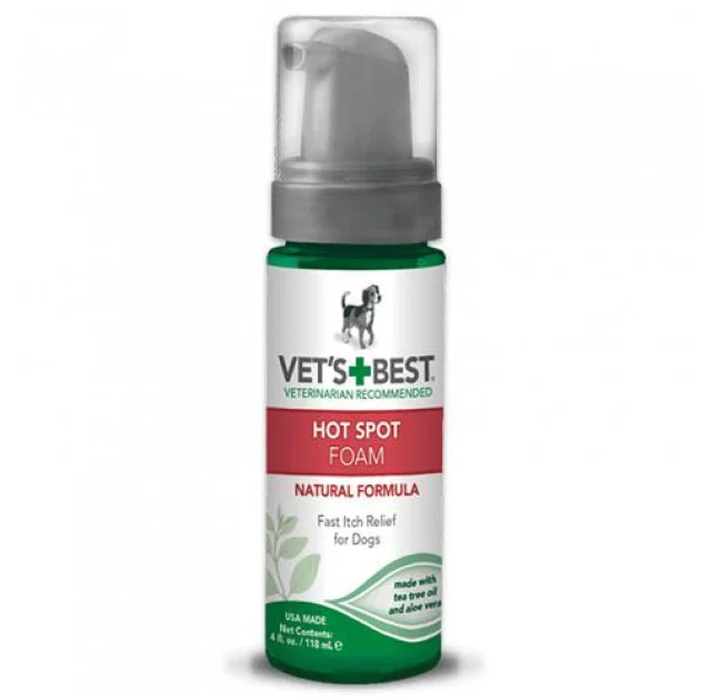 Піна Vet`s Best Hot Spot Foam проти запалень для собак, 118 мл