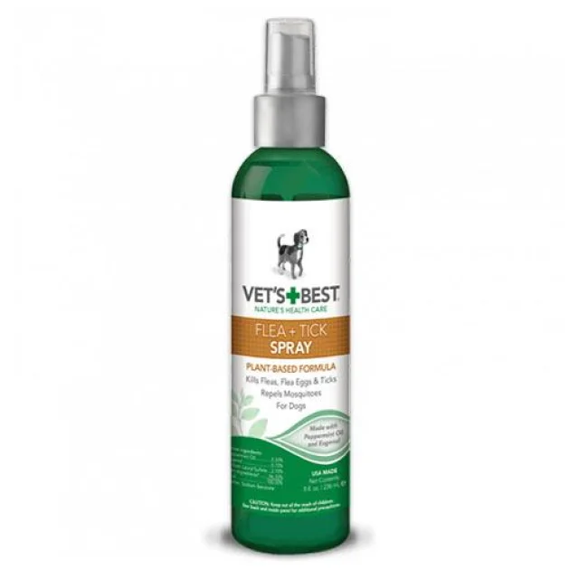 Спрей Vet`s Best Natural Flea & Tick Home Spray від бліх, кліщів і москітів для собак і вдома, 236 мл