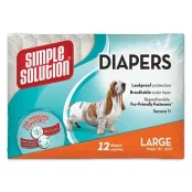 Гігієнічні підгузники для тварин Simple Solution Disposable Diapers Large, 12 шт