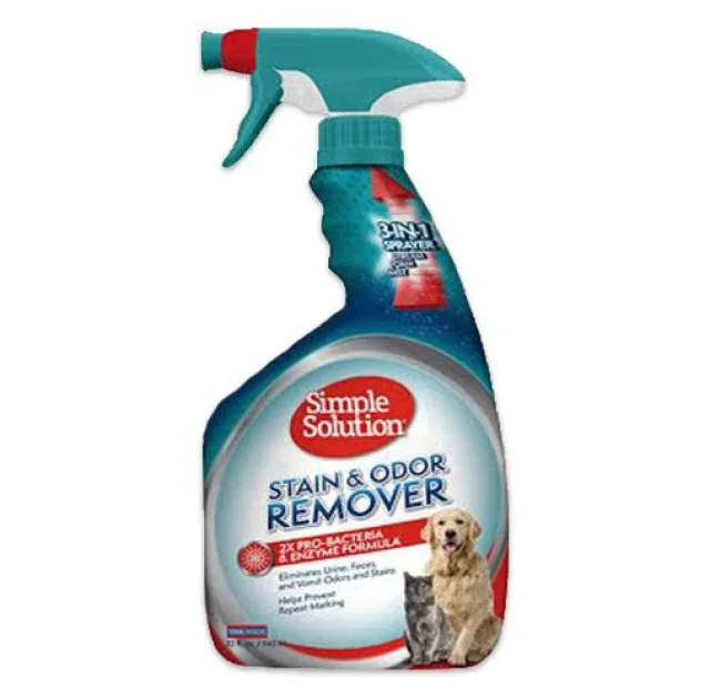 Спрей  Simple Solution Stain & Odor для нейтрализации запахов и пятен для домашних животных, 945 мл