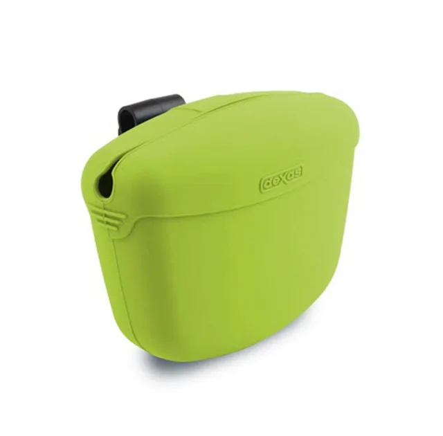 Контейнер для лакомств Dexas Pooch Pouch с клипсой, зеленый