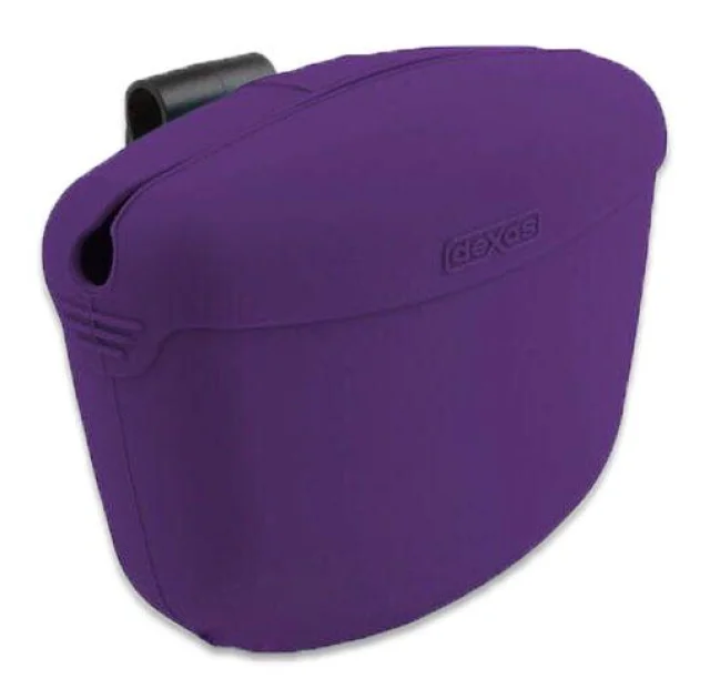 Контейнер для ласощів Dexas Pooch Pouch з кліпсою на пояс для тренувань, фіолетовий