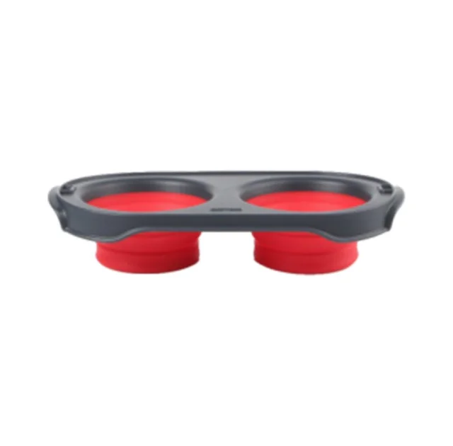 Миска Dexas Pet Feeder складная миска, для собак, красная, 1200 мл